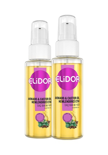 Elidor Avokado ve Castor Oil Nemlendirici Etki Saç Bakım Yağı 2 x 80 ML