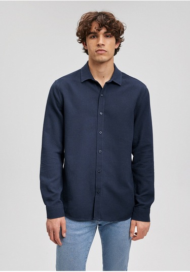 Mavi - Lacivert Gömlek 8810217-81583 Lacivert