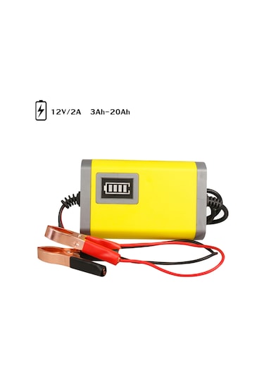 Symbee 12v Akıllı Akü Şarj Cihazı, 2a Akış, Sayısal Göstergeli, Akü Motosiklet İçin, Avrupa Standartı Eu