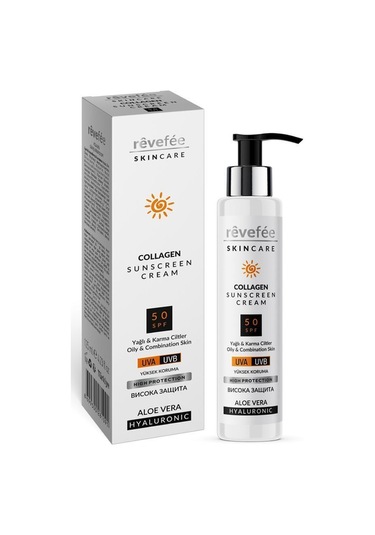 Skincare Yağlı Ve Karma Ciltler Için 125 Ml Güneş Kremi Kolajen&aloe Vera&hyalüronik Asit