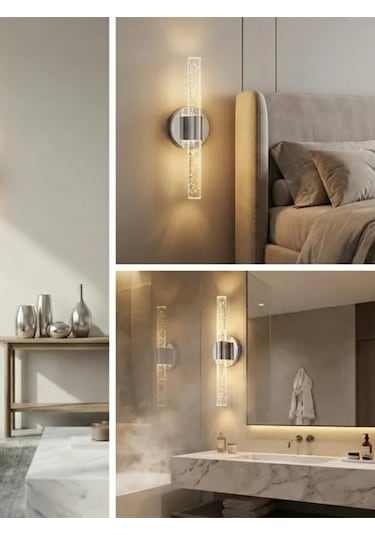 Bhbackhome Bubbleflux Medium Şık Tasarım Modern Ledli Aplik 31 Cm Gold Elektrikli Kumandalı Altın