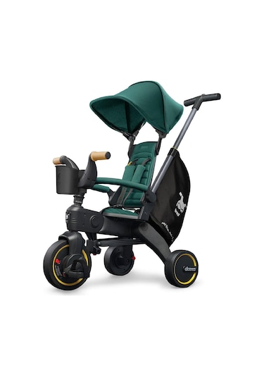 Doona Liki Trike Tek Parça Katlanır 3 Tekerlekli Bebek Bisikleti S5 Yeşil