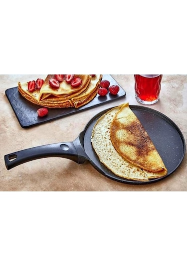 Eda Döküm 26 Cm Granit Krep Tavası Gri