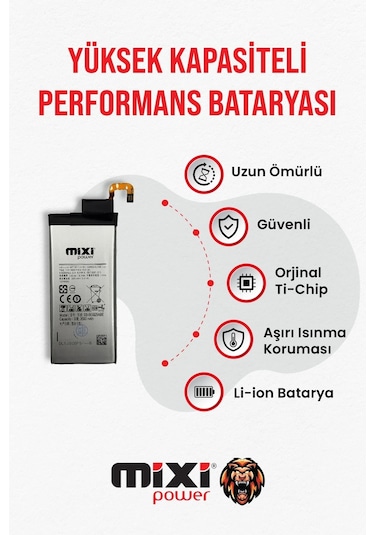 Samsung Galaxy S6 Edge Uyumlu Tam Kapasite Batarya