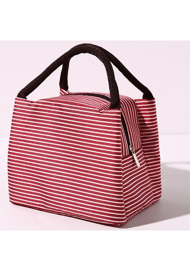 Kırmızı Kadın Erkek İçin Öğle Yemeği Çantaları Öğle Yemeği İçin Yalıtımlı Öğle Yemeği Kutusu Kırmızı