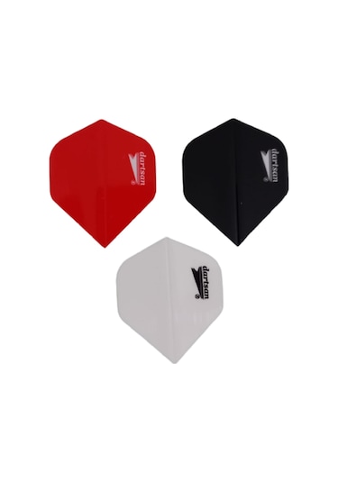 5 Set (15 Adet) Dartsan Dart Flight-flayt. 100 Micron Pet Beyaz