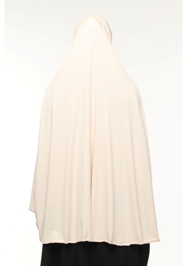 Kollu Sufle Çarşaf Üstü Peçeli Pratik Tesettür Hijab - Nikaplı Namaz Örtüsü Toz Pudra