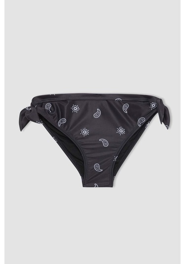 Defacto Kız Çocuk Desenli Bikini Takımı C0368A824SMBK27 Siyah