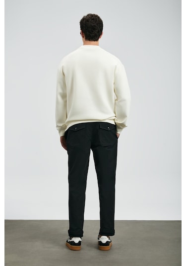 Lufian Erkek Sımba Sweatshirt 112030175 Kırık Beyaz Kırık Beyaz