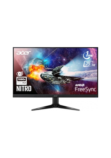 Acer Nitro QG241Ybii 23.8" 1 MS 75 Hz VGA+HDMI FreeSync Full HD VA LED Monitör