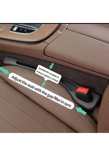 Atay Garage 2 Adet Siyah Renk Araba Koltuk Arası Düzenleyici 40-7cm Ebatlarında