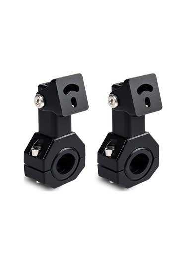 Youtek Motorsiklet Işık Ayaklığı, 360 Derece Ayarlanabilir, Kaymazsız Nilon Halka, Alüminyum Alaşımlı, Tam Aksesuarlar, 2 Adet