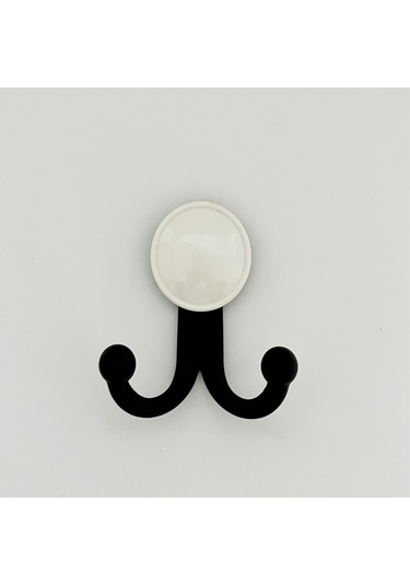 Boncuk Portmanto & Vestiyer Askılık Siyah/Beyaz (1 Adet)