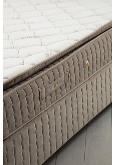 120x200 Safir Baza Başlık Pedli Yatak Seti