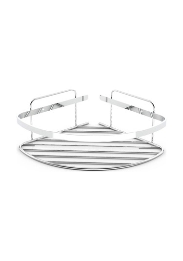 Ahlez Ömür Boyu Paslanmaz Krom Tek Kat Köşe Süngerlik Şampuanlık