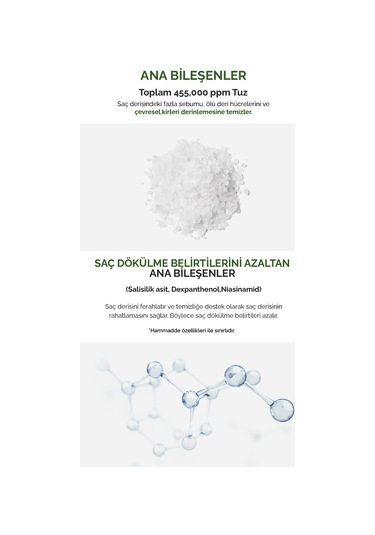 Arındırıcı Ve Ferahlatıcı Saç Derisi Peelingi Kundal Sea Salt & Green Tea Scalp Scaler