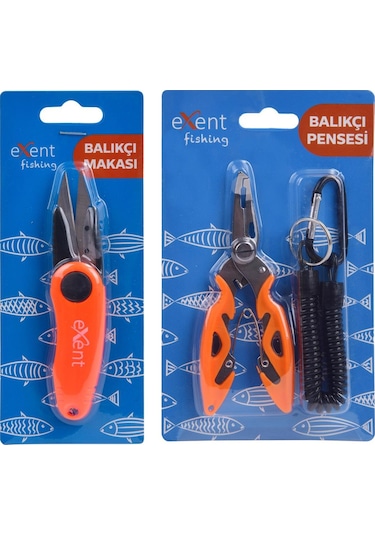 Exent Çelik Uçlu Balıkçı Makası ve Pensesi