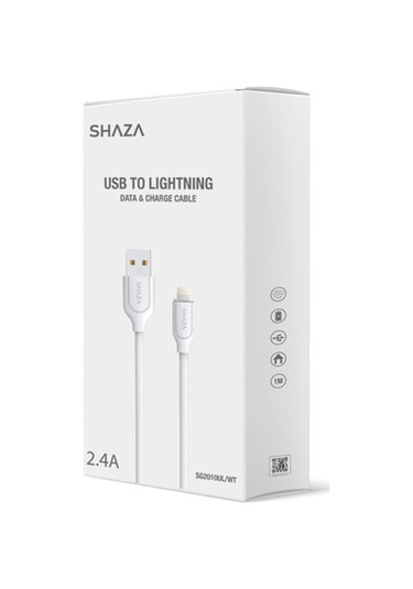 Shaza SG2010UL USB-A - Lightning 2.4A Data ve Şarj Kablosu 1 M