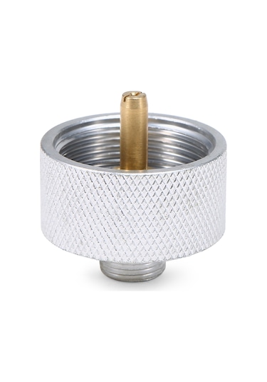 Kamp Sobası Adaptörü Dış Mekan Propan Gaz Tankı Adaptörü Dönüşüm Başlığı Gri