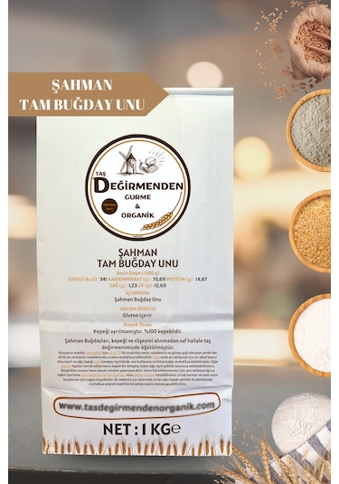 Şahman Tam Buğday Unu - 1 Kilo