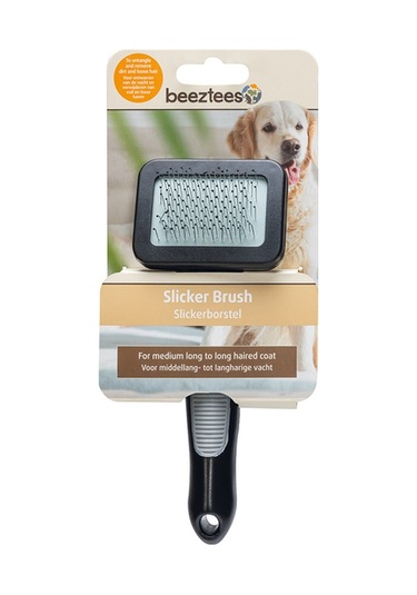 Beeztees Köpek Tarağı, Kolay Tarama, Sm, Siyah Gri, 17,5cm, 17,5x7x3cm