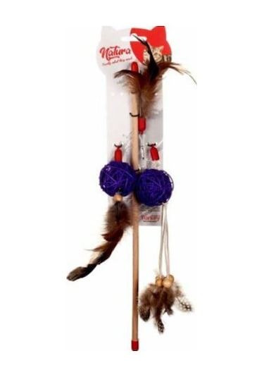 Natura PTC-028 40 CM Üç Uçlu Doğal Kedi Oltası