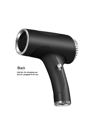 Black Yeni Kablosuz Saç Kurutma Makinesi Yüksek Rüzgar Hızı Kuru