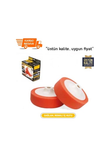 Polisaj Pasta Süngeri 150 Mm Turuncu Yumuşak