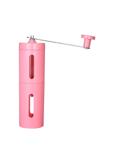 Yaleker El İle Dönen Fincan Kahve Değirmeni - Farklı Zeytinyağlı Bileşenler İçin İnce-orta-kalın Ayarlanabilir Değiştirilebilir Koluyla Pembe