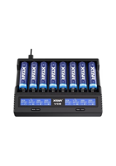 Vc8 Sekizli Li-ion / Nı-cd / Nı-mh Pil Şarj Cihazı