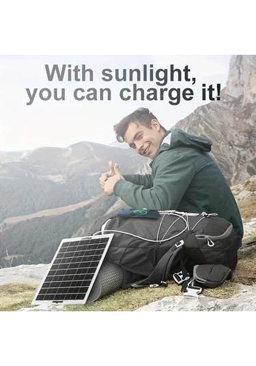 Xuweiwei Beyaz Düz 20w 1 Adet 20w Taşınabilir Güneş Paneli Şarj Cihazı 5v Usb Çıkışlı Kamp Seyahat Telefon Şarjı