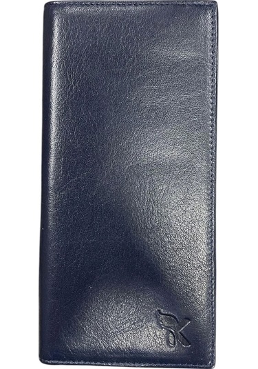 Karali Deri Mıknatıslı Arka Kartlık Cüzdan Lacivert Bc429-4 Lacivert