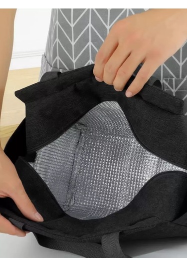 Alberohome Termo Çanta Soğutucu Öğle Yemeği Çantası 232452255 Gri