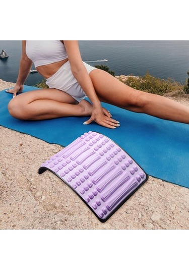 Homyl Sırt Gerdirici Ayarlanabilir Masaj Aleti Kas Eğitimi Yoga Mor