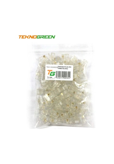 Teknogreen Tkj-644 6P4C Jack Konnektör 100 Lü Pa