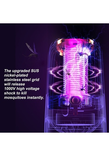 Trendooze Yönlü Yakalama, Usb Turbo Sivrisinek Öldürücü, Kullanım Işık İle İçin Güçlü Evde Emişli Elektrikli Dalgası Çok Beyaz 360 Qx