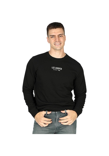 Lee Cooper Erkek Bisiklet Yaka Sweatshirt Lc.251 Lcm 241025 Sİyah