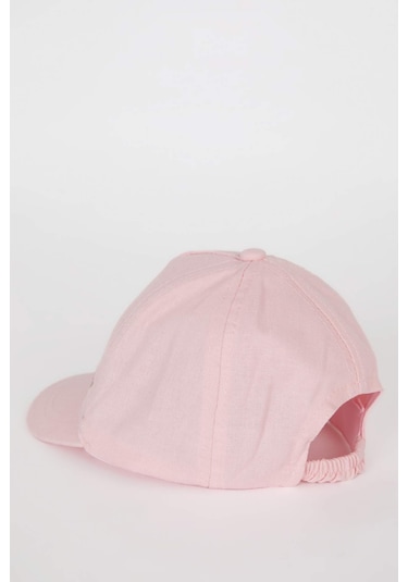 DeFacto Kız Bebek Nakışlı Keten Karışımlı Cap Şapka D6882A525SMPN1 Pembe