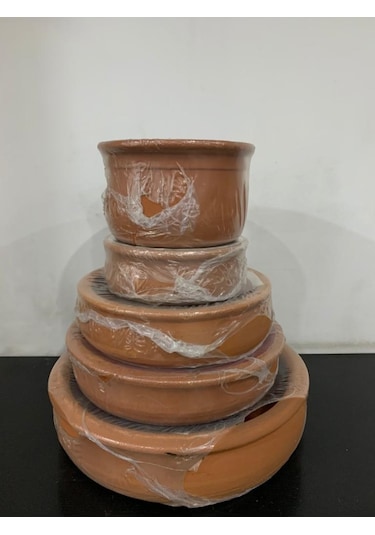 Mahir Güveç Toprak Orta Tava 22-24 Cm 6 - 8 Kişilik