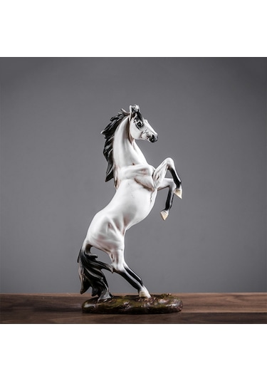 Xindoker Ev Ve Ofis Dekoru At Figürü - Reçine Sanayi Ürünü, Konforlu Ev İç Dekorasyonu,  Seçeneği Beyaz At Diğer