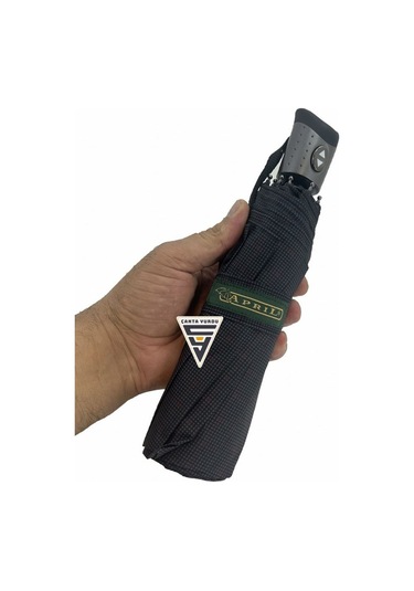 April A-216g A7 Su Geçirmez 10 Telli Tam Otomatik Şemsiye Siyah