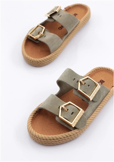 Bohonomad Sydney Kadın Tokalı Çağla Terlik Syd12-00065 Yeşil