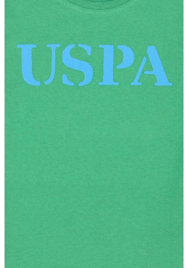 Çocuk Basic Bisiklet Yaka Tişört Yeşil