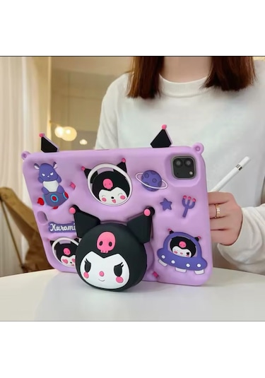 Samsung Galaxy Tab A9 Plus 11 İnç X210 X215 Uyumlu Kuromi Kılıf