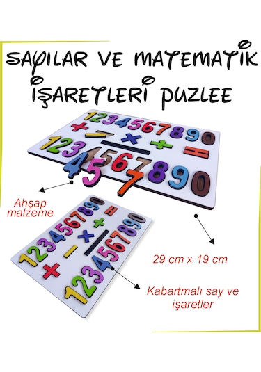 Ahşap Sayılar Puzzle