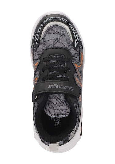 Slazenger KYRIE Çocuk Cırt Cırtlı Koyu Gri Günlük Spor Ayakkabısı