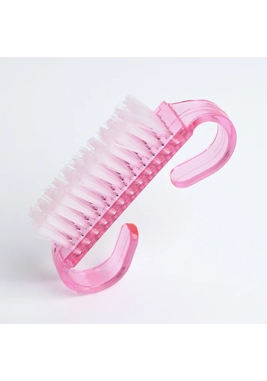 10/20/50/100 Adet Kolu Kavrama Tırnak Fırçası Tırnak Fırçalama Temizleme Tırnak Fırçaları Temizleyici Tırnak Scrubber Toplu Erkekler Kadınlar İçin Gümüş