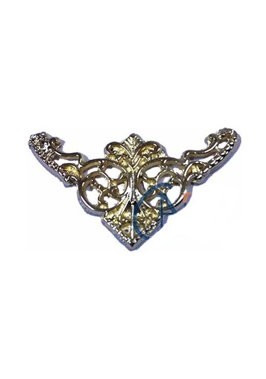 Dekoratif Köşe Süsü, Köşelik - Küçük, 19x34mm, Sarı, 1 Adet