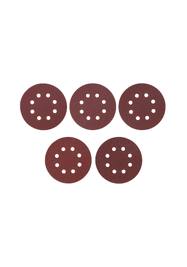 E25192 50 Adet Zımpara Diskleri 5.9 İnç 150 Mm 8 Delik 240/180/120/80/60