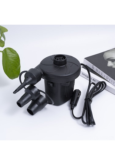 Moveevo 50w Otomobil Pompa, Hızlı Şişirme/boşaltma, 280l/dakika, Abs Malzeme, 3 Uyumlu Ağız, Kamp/yazlık Ürünler İçin Taşınabilir